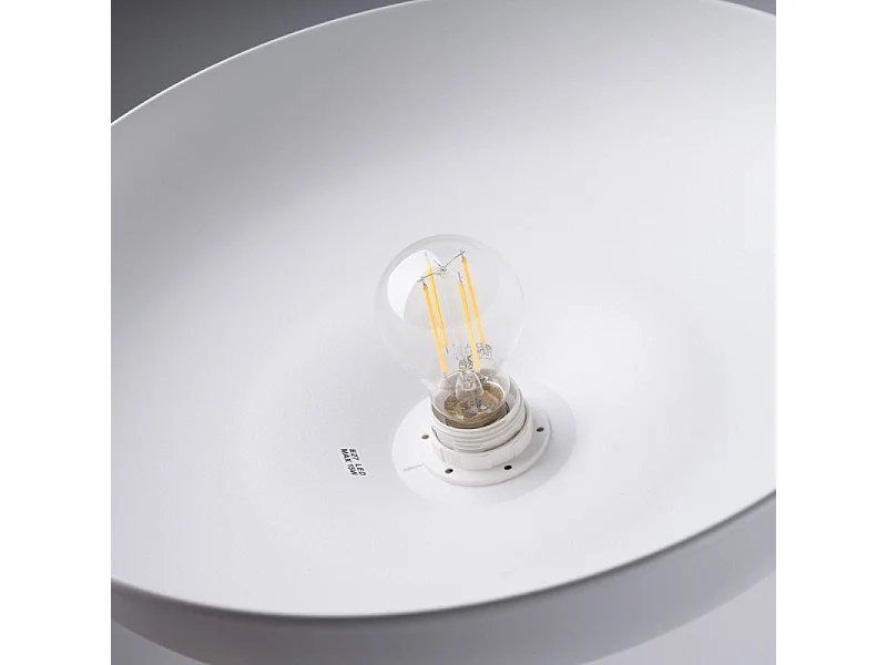 Lampe suspendue Gibbous blanc