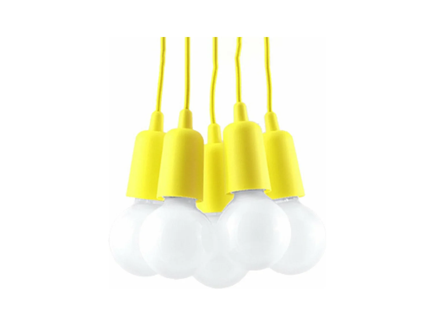 Lampe pendante Dione 5 jaune