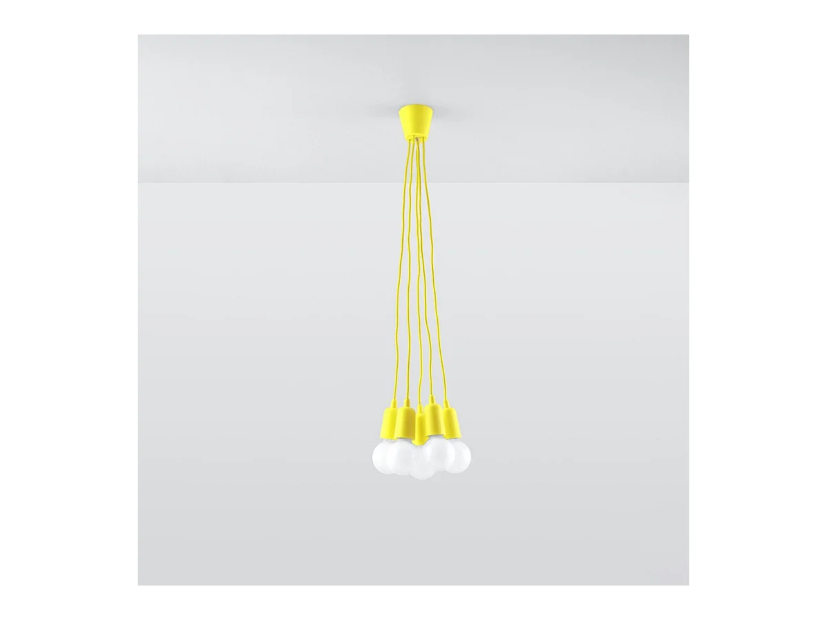 Lampe pendante Dione 5 jaune