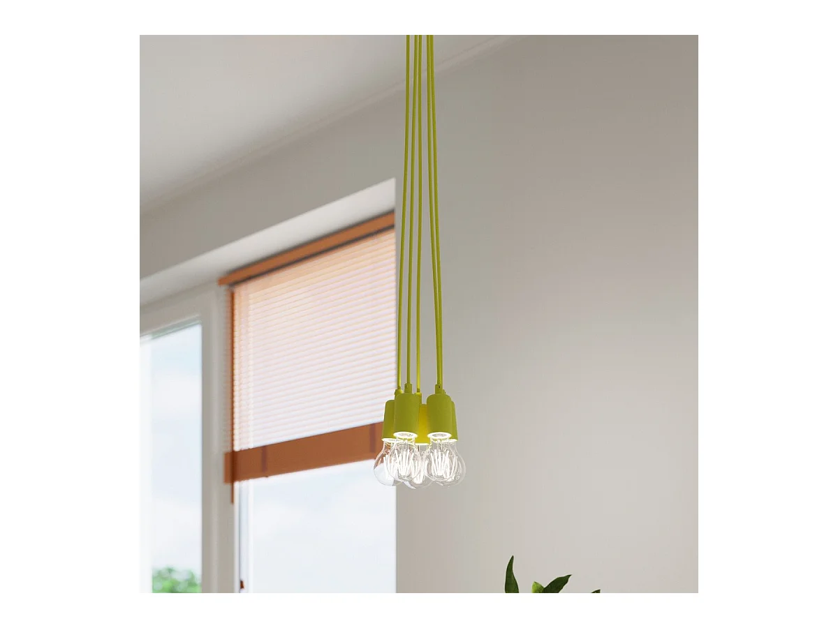 Lampe pendante Dione 5 jaune