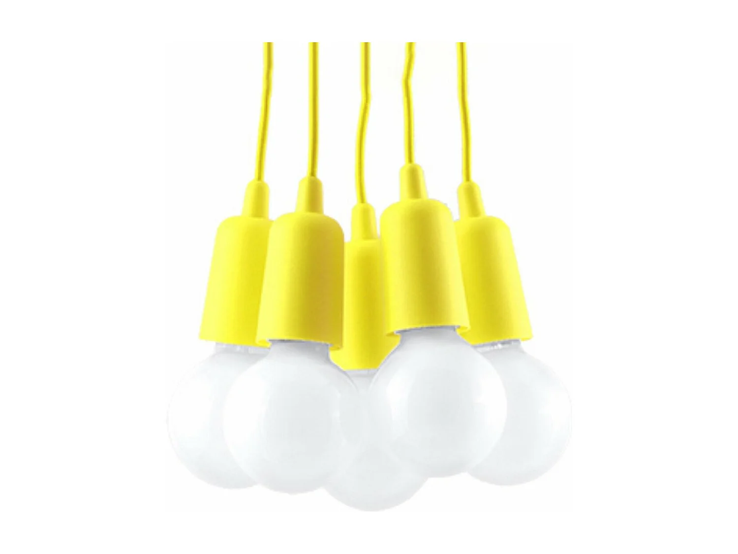 Lampe pendante Dione 5 jaune