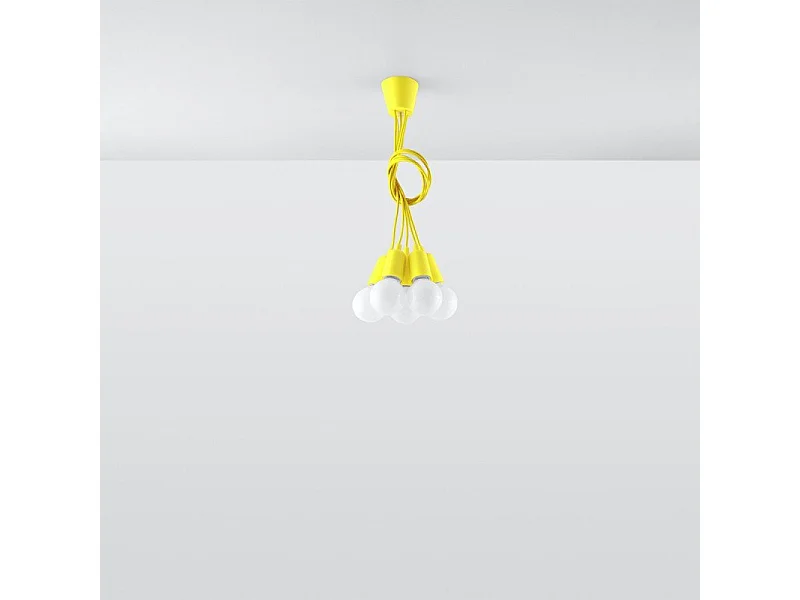 Lampe pendante Dione 5 jaune