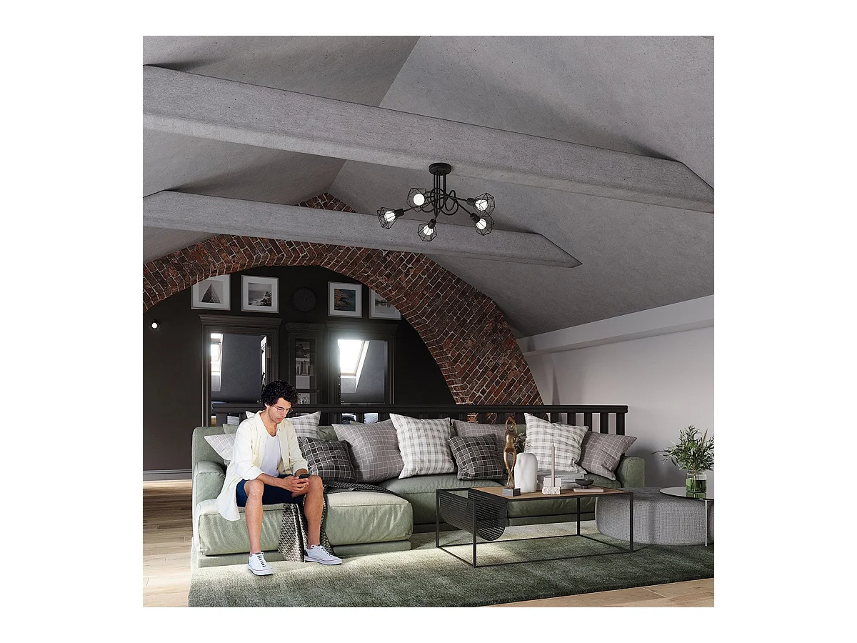 Lustre Glisandor 5S noir