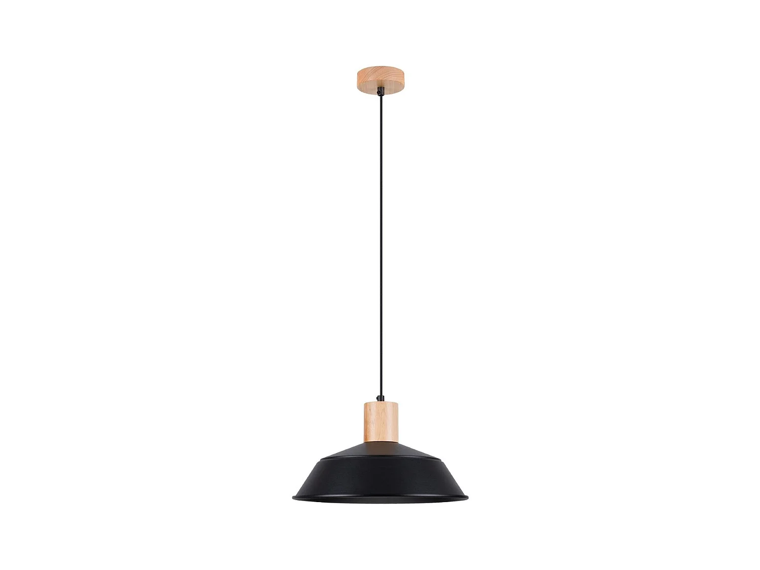 Lampe suspendue Fusion noir