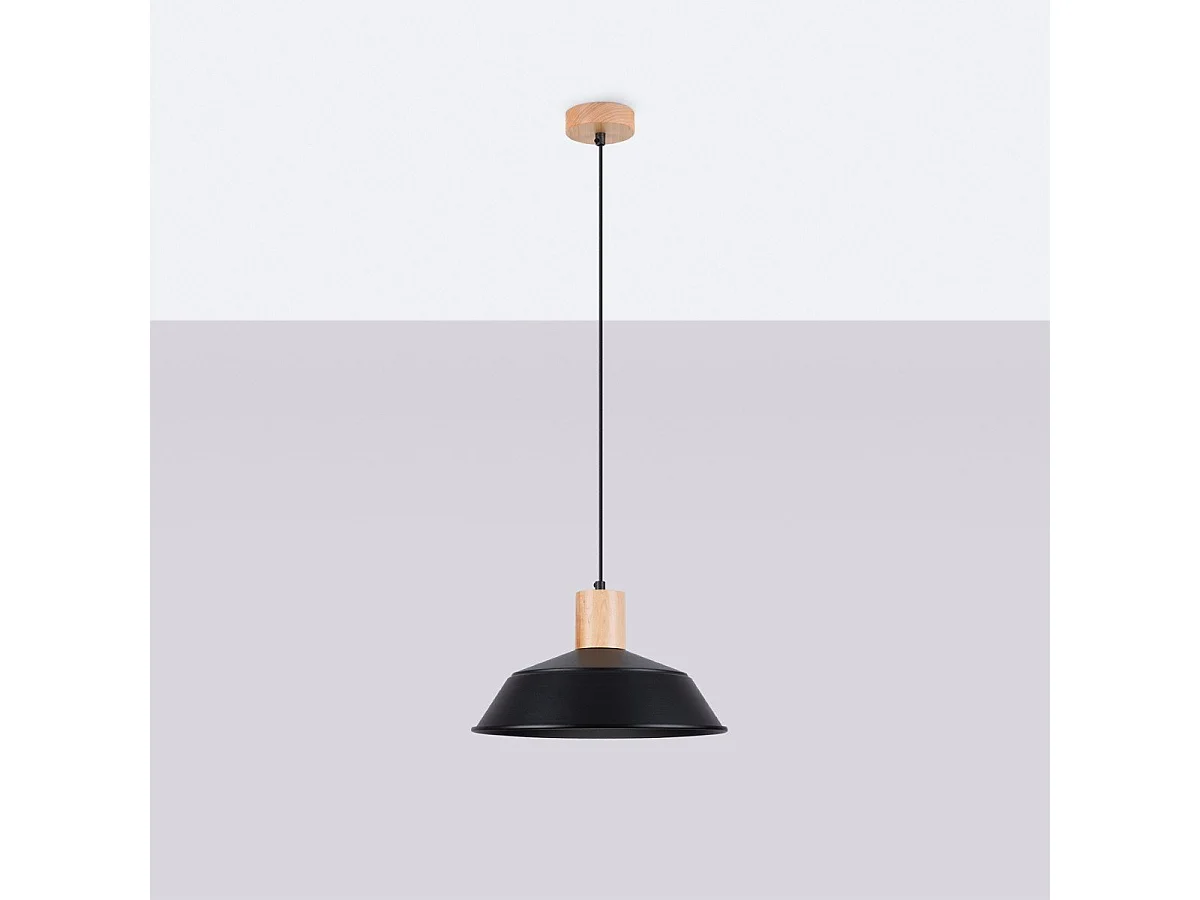Lampe suspendue Fusion noir