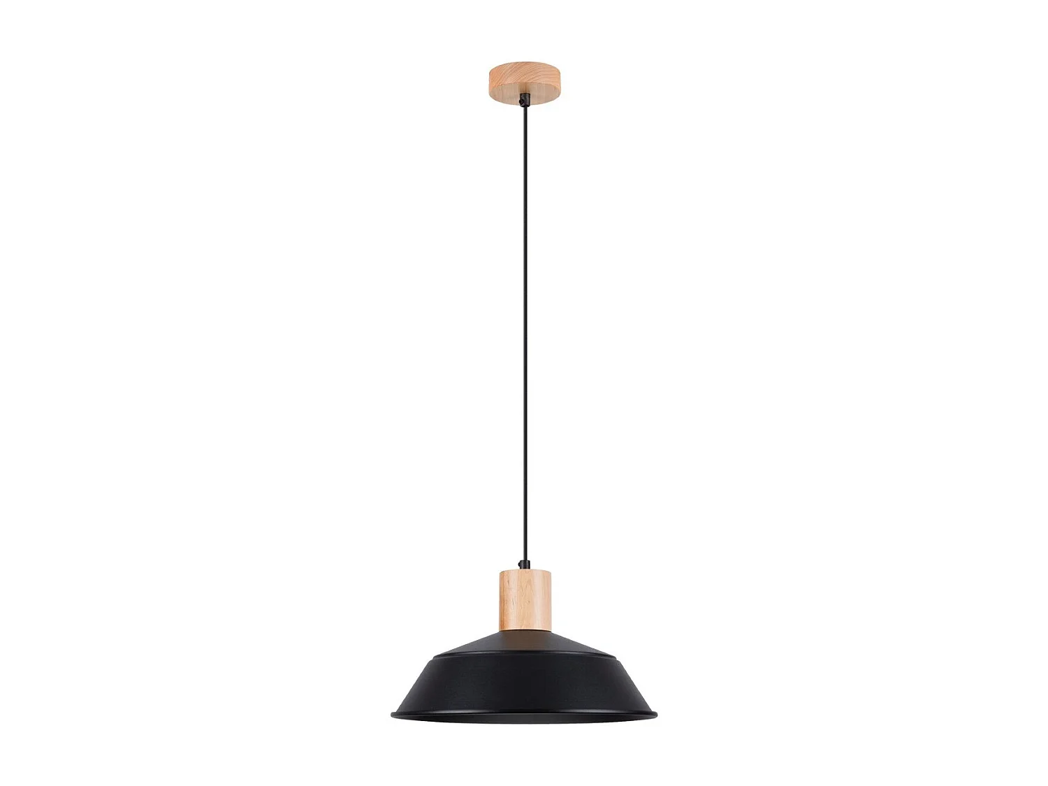 Lampe suspendue Fusion noir