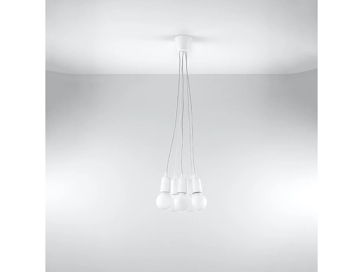 Lampe suspendue Dione 5 blanc