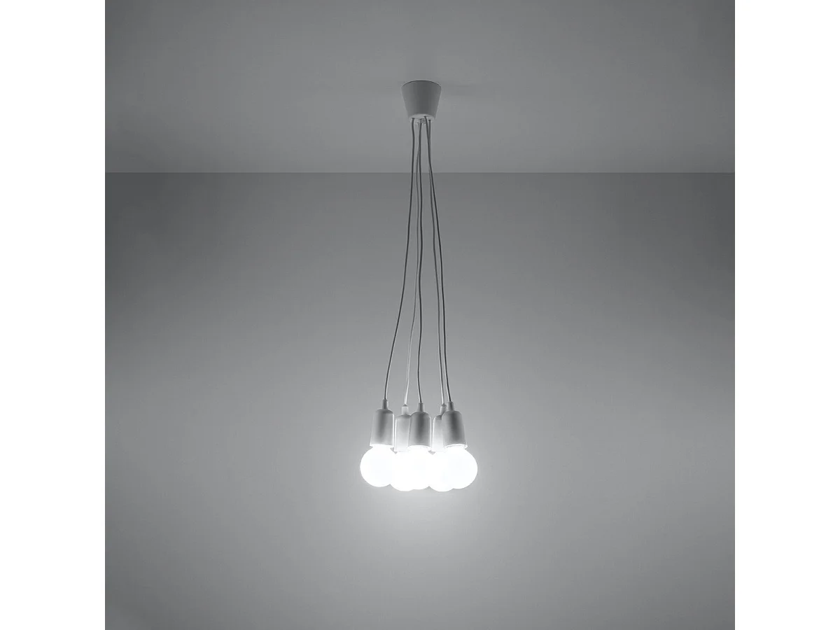 Lampe suspendue Dione 5 blanc