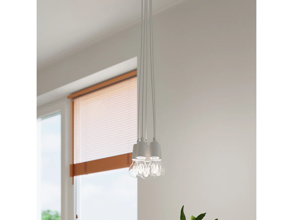 Lampe suspendue Dione 5 blanc