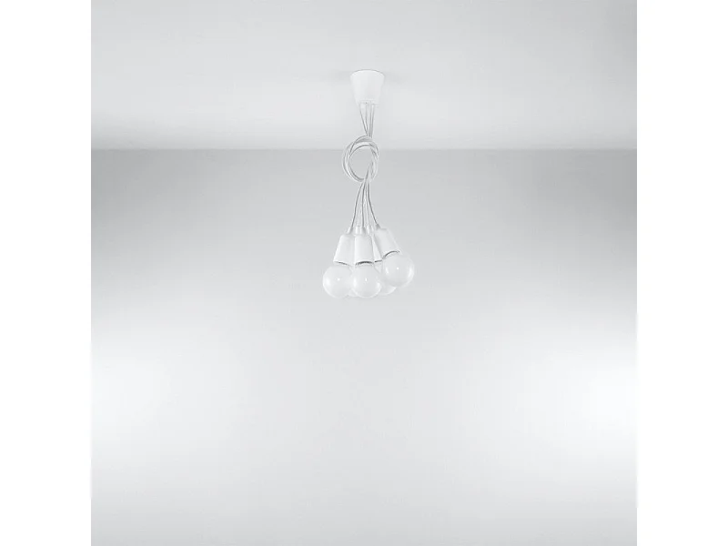 Lampe suspendue Dione 5 blanc