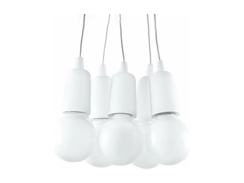 Lampe suspendue Dione 5 blanc