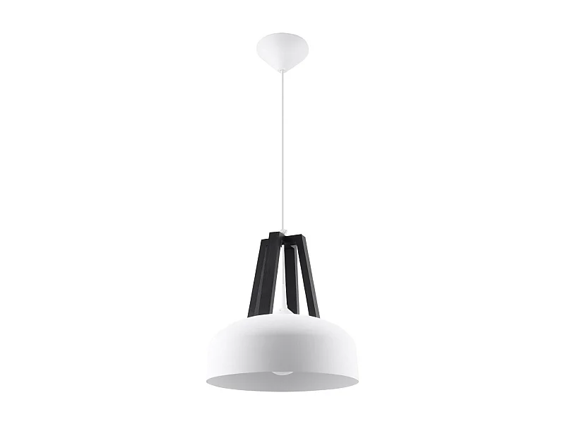 Lampe pendante Cassiopeia blanc-noir