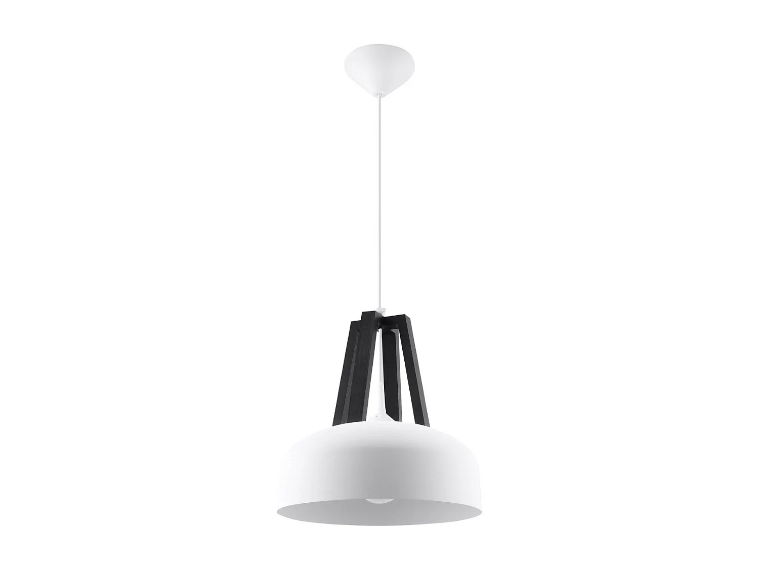 Lampe pendante Cassiopeia blanc-noir