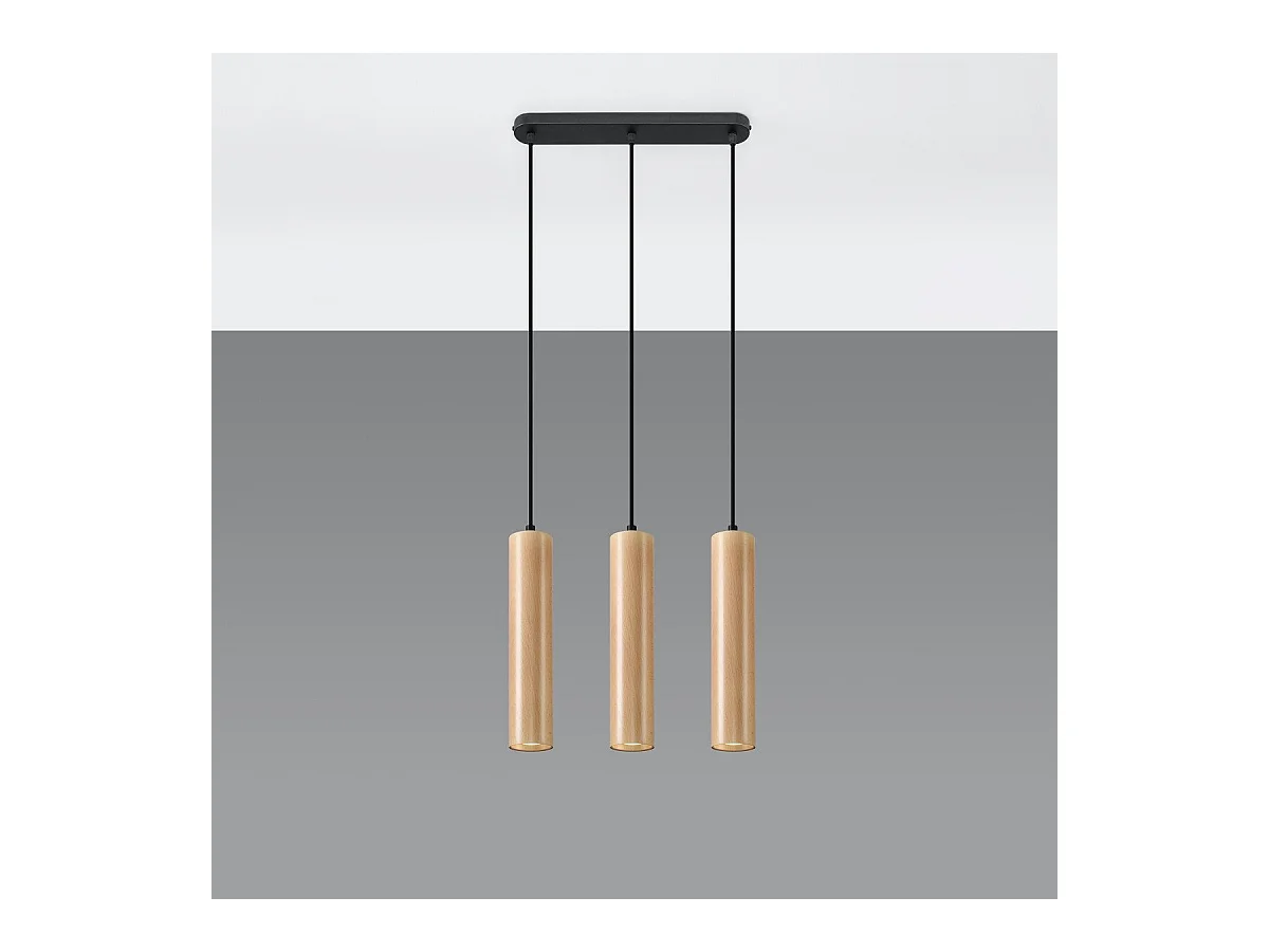Lampe suspendue Lyric 3 bois