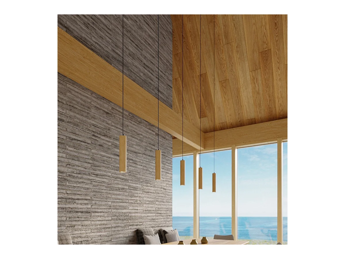 Lampe suspendue Lyric 3 bois