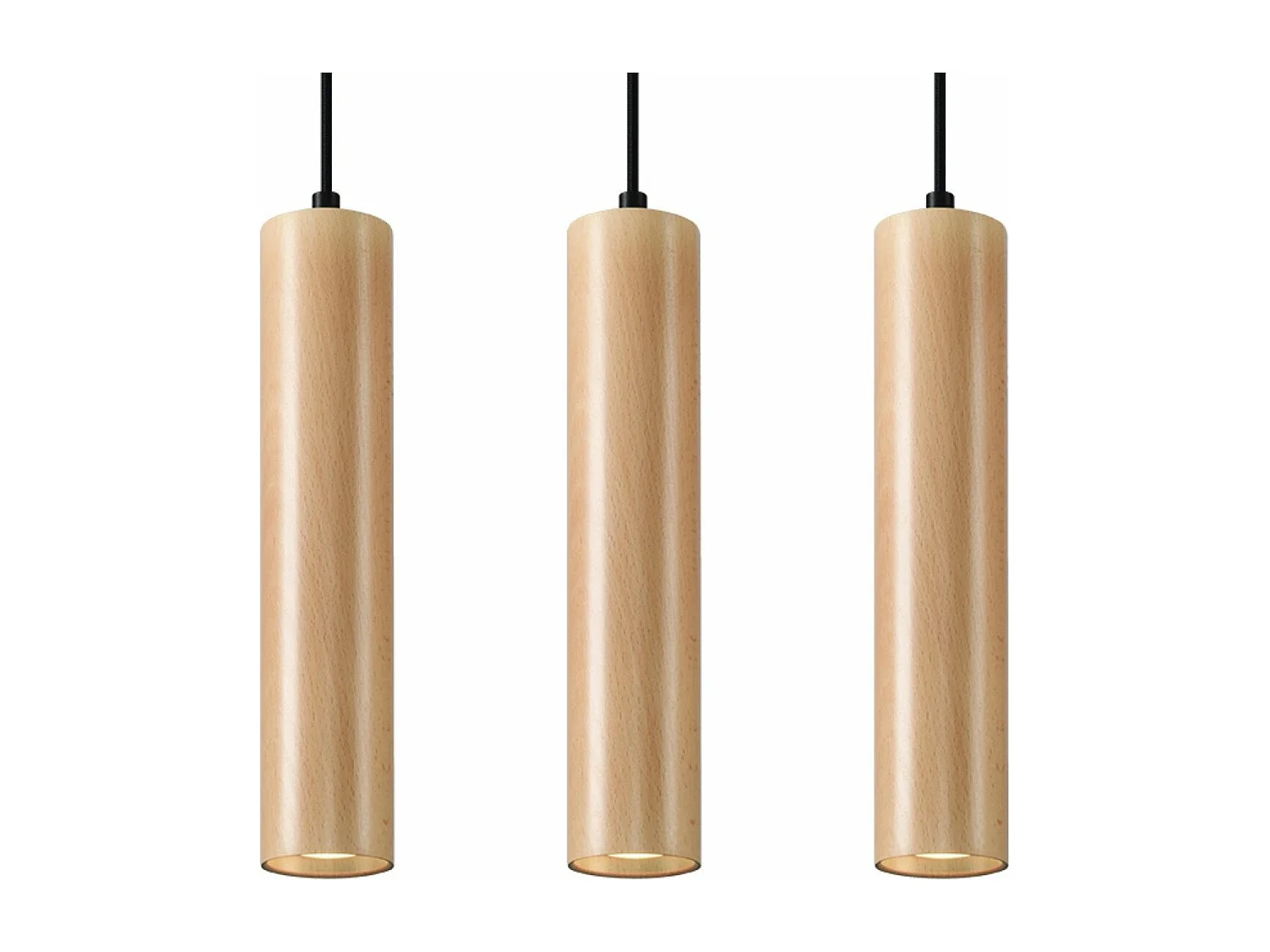 Lampe suspendue Lyric 3 bois
