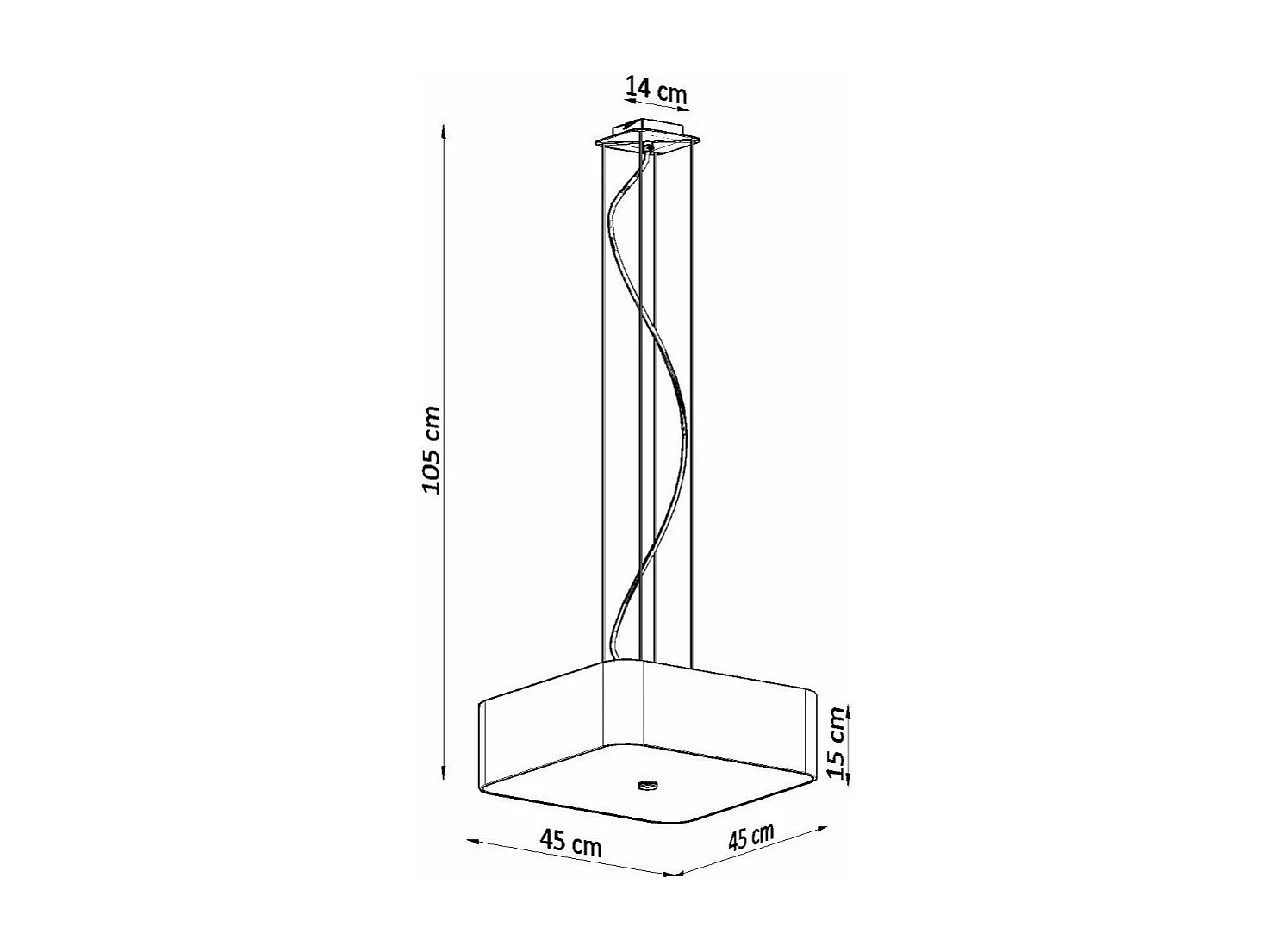 Lustre Locus 45 noir