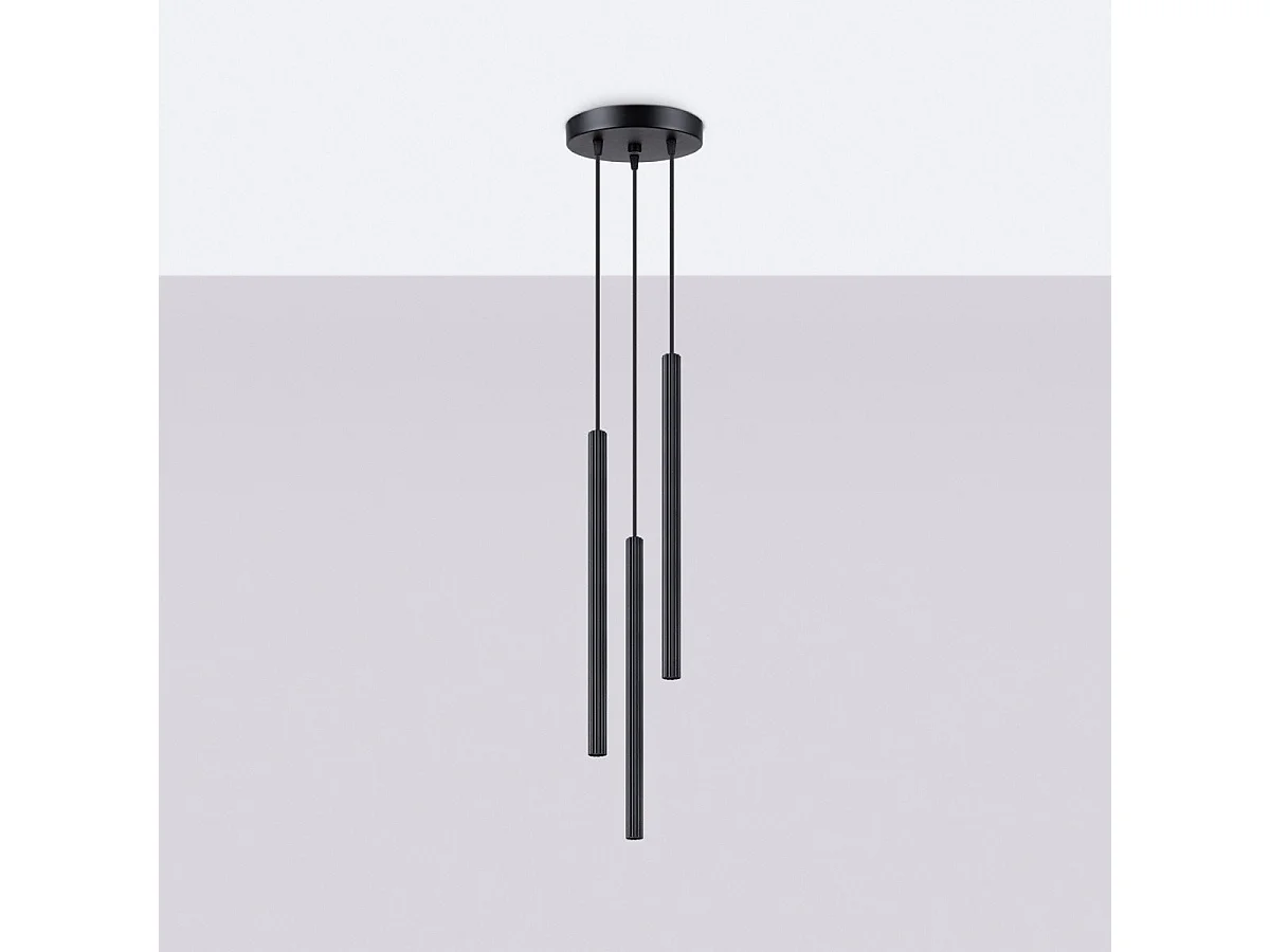 Lampe suspendue Astralis 3P noir