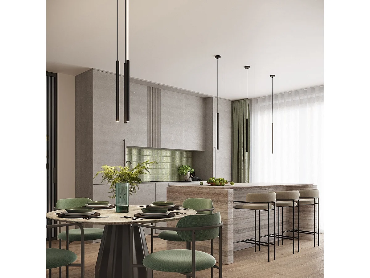 Lampe suspendue Astralis 3P noir