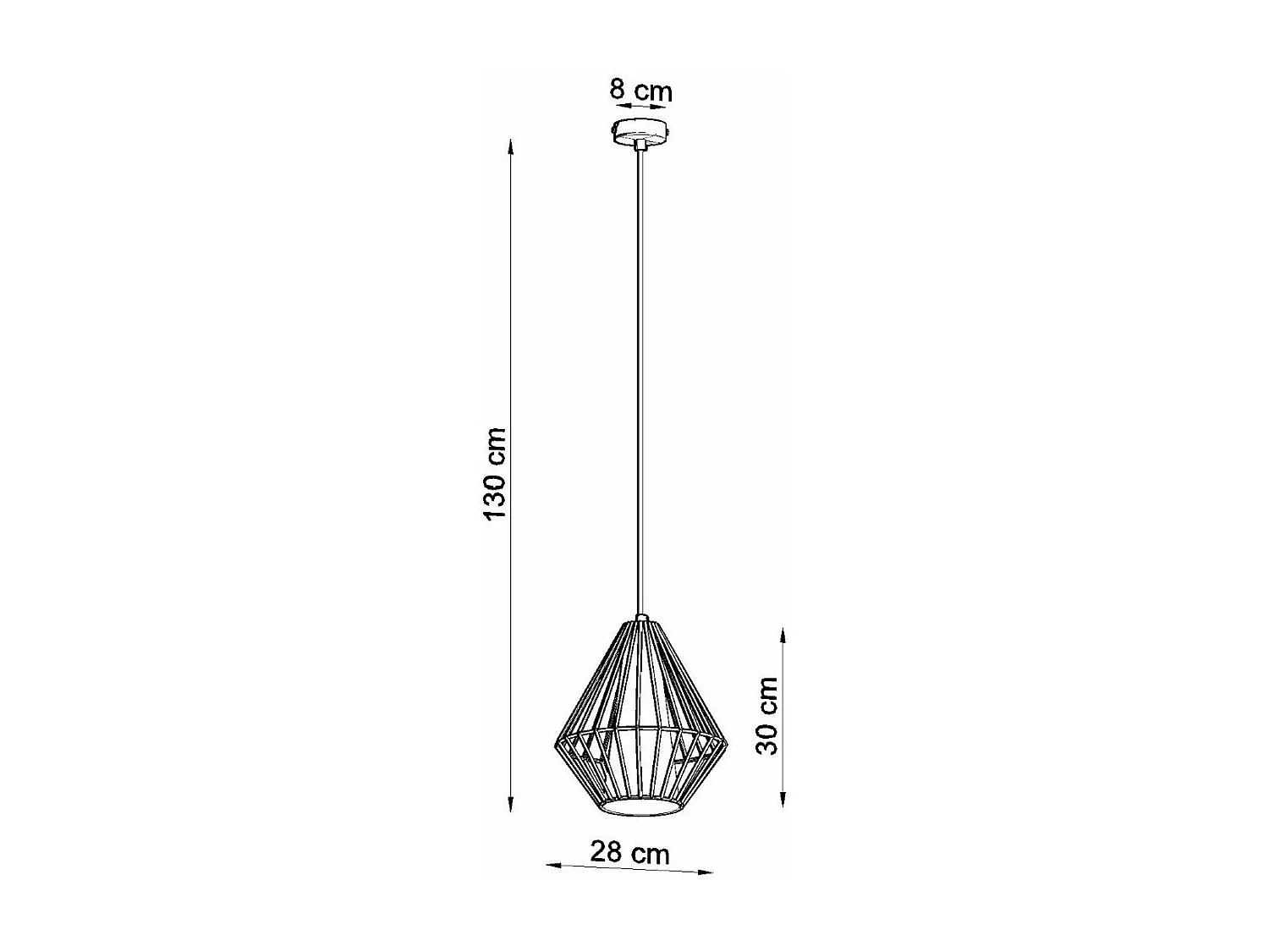 Lampe suspendue Deneb noir