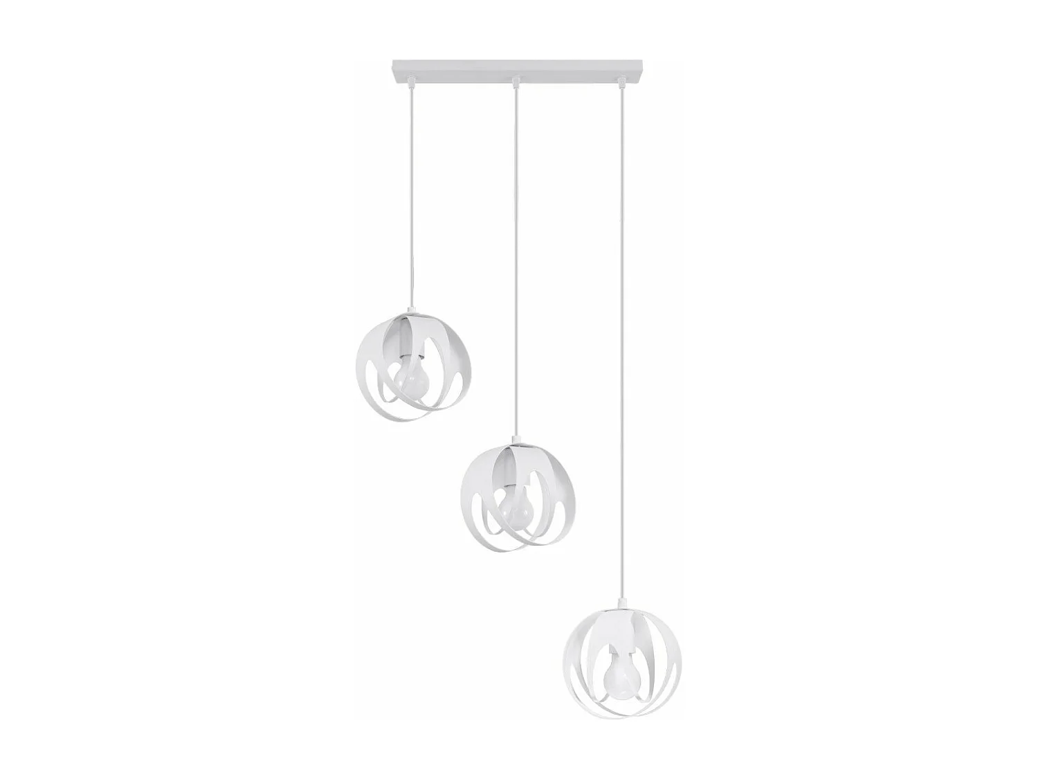 Lampe pendante Alden 3L blanc