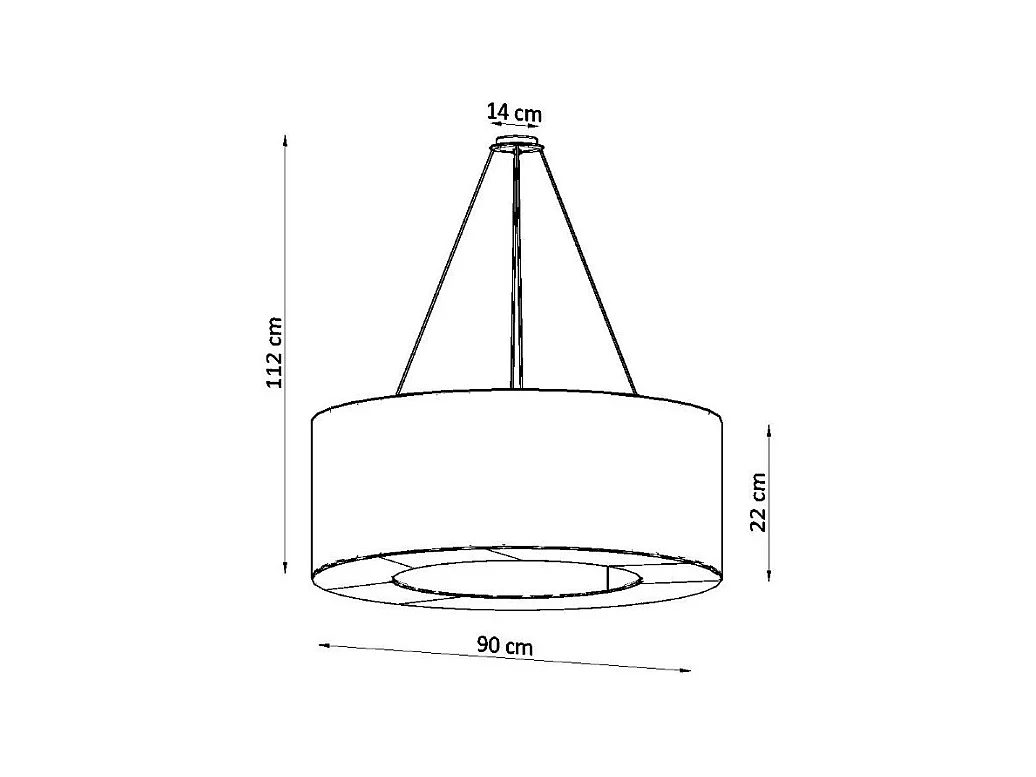 Lustre Muscida 90 noir