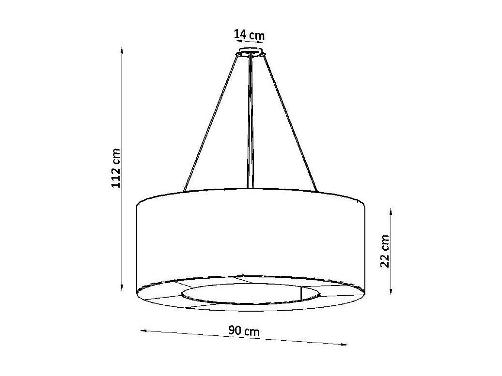Lustre Muscida 90 noir
