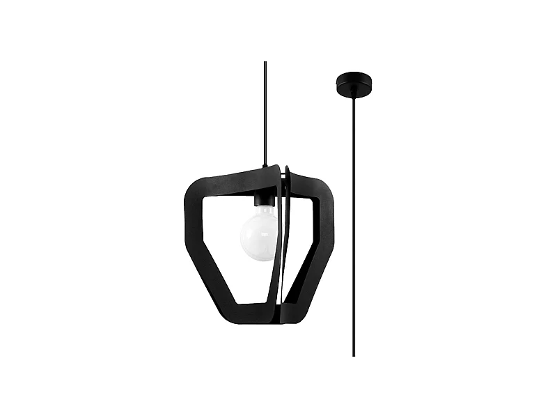 Lampe pendante Apollon noir