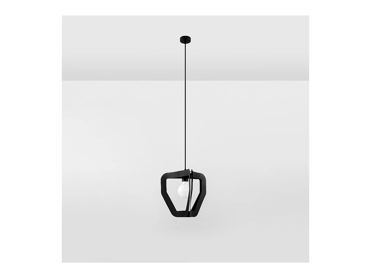 Lampe pendante Apollon noir