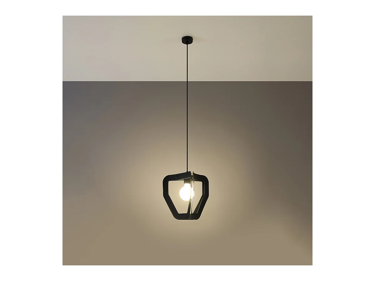 Lampe pendante Apollon noir