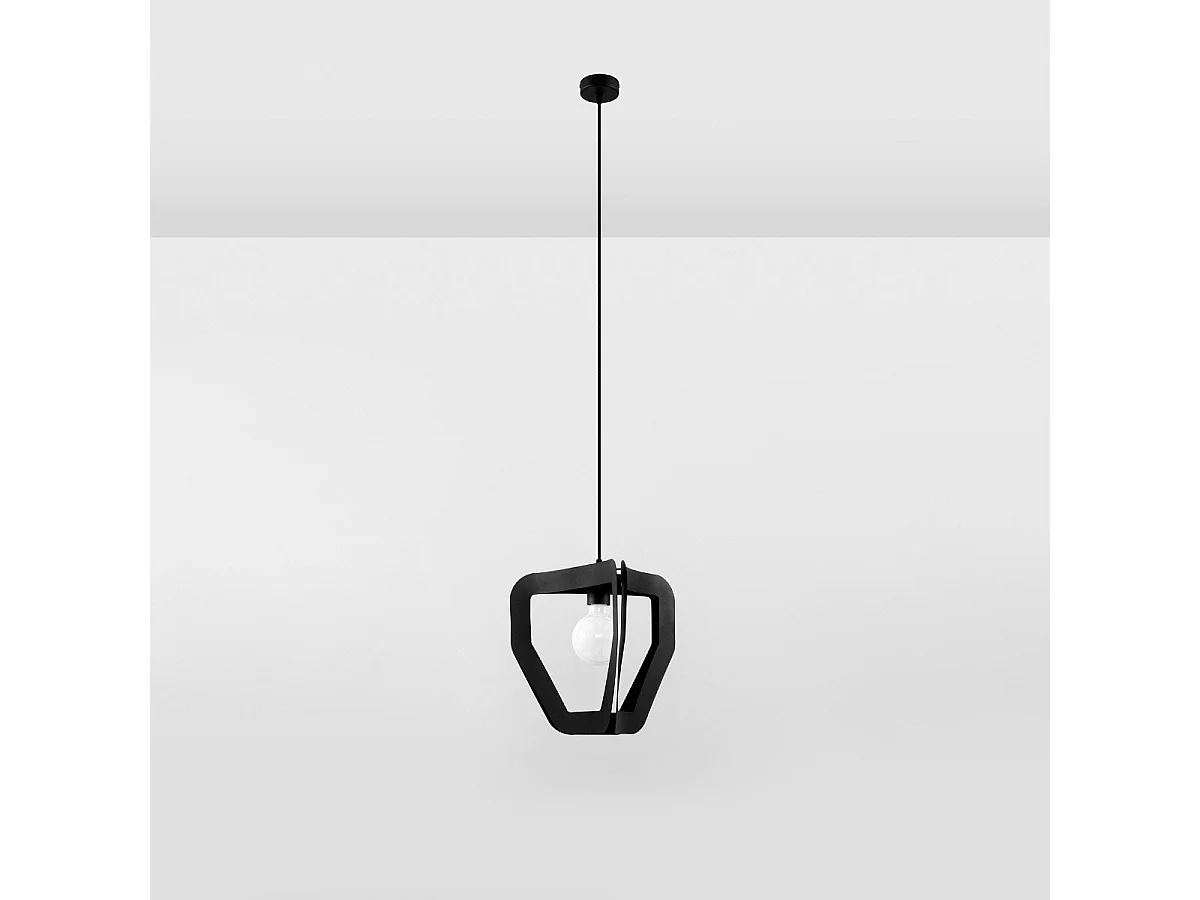 Lampe pendante Apollon noir