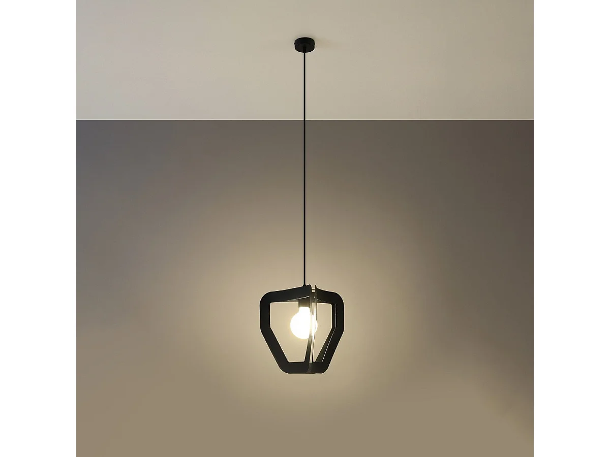 Lampe pendante Apollon noir
