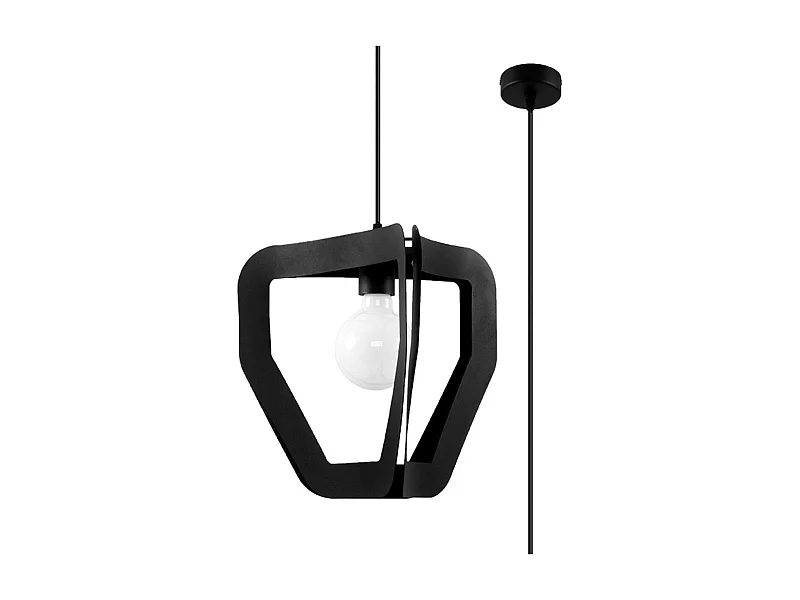 Lampe pendante Apollon noir