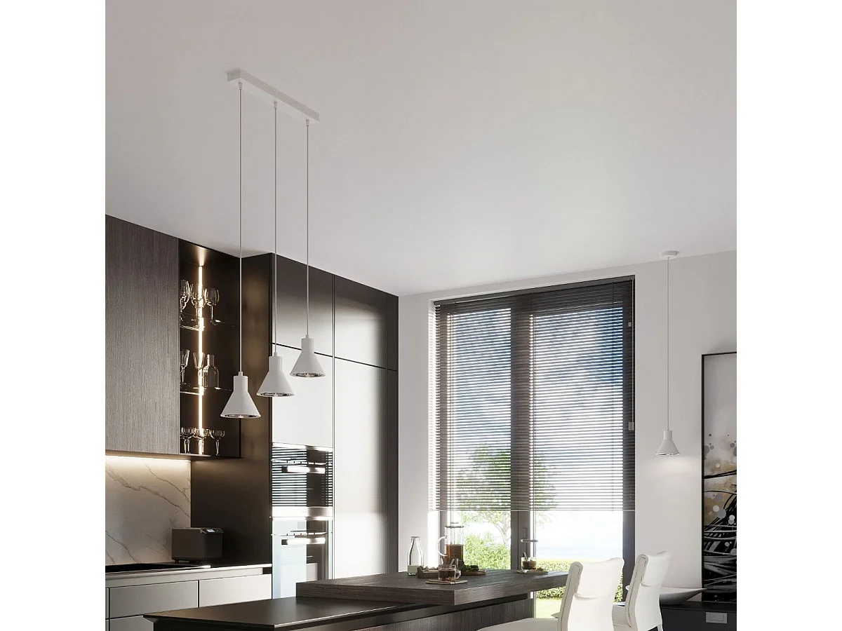 Lampe suspendue TALEJA 1 blanc [ES111]