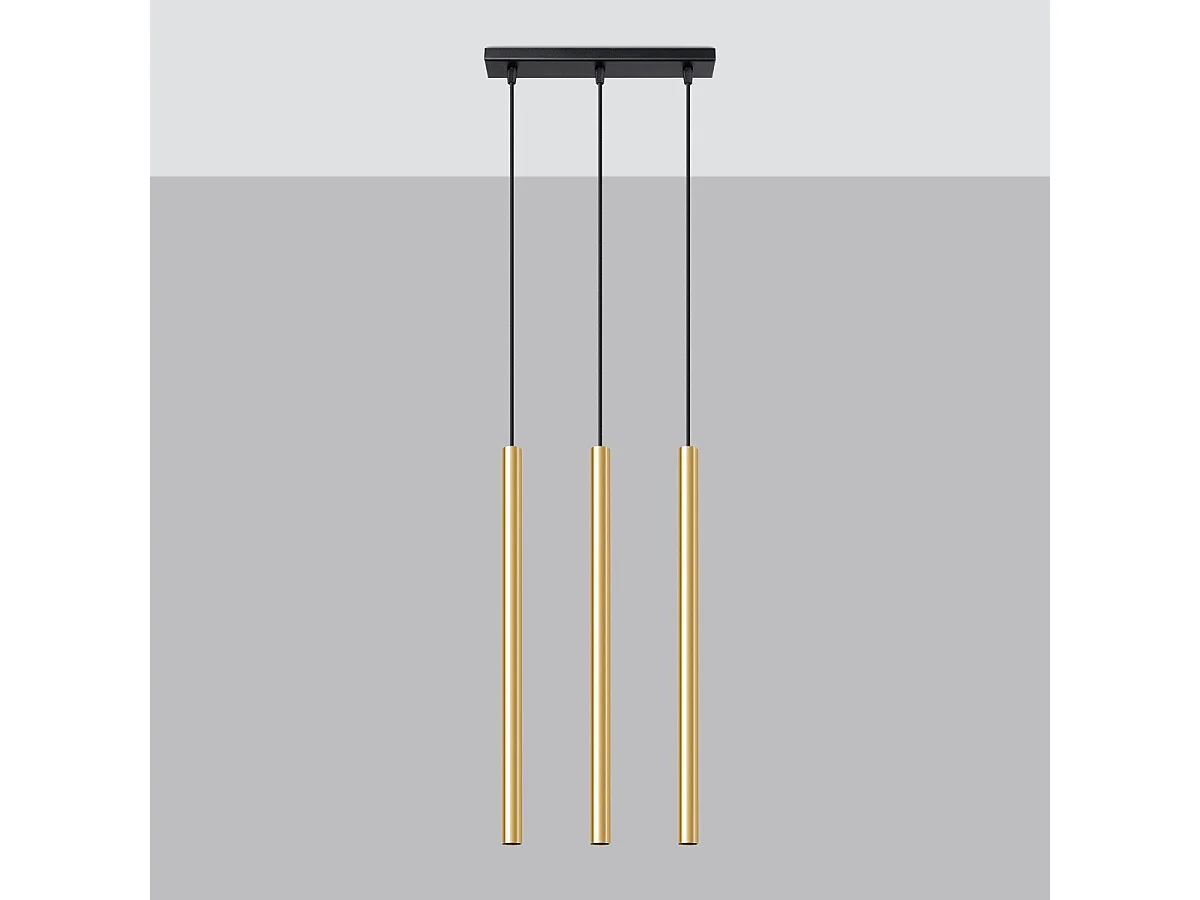 Lampe pendante Novastel 3L or poli