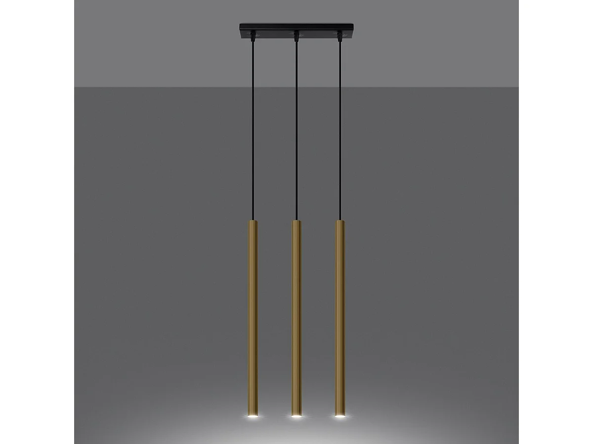 Lampe pendante Novastel 3L or poli