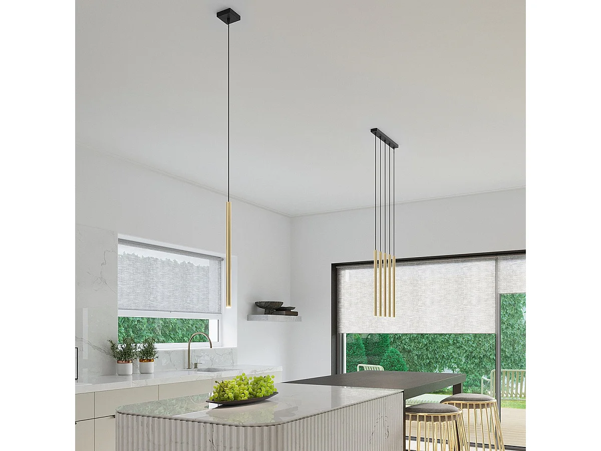 Lampe pendante Novastel 3L or poli