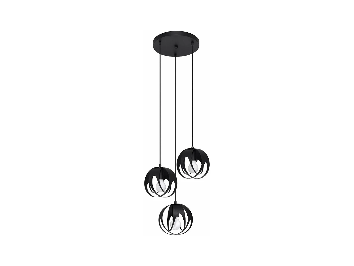 Lampe pendante Alden 3P noir