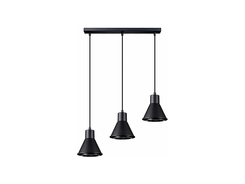 Lampe pendante TALEJA 3 noir [ES111]