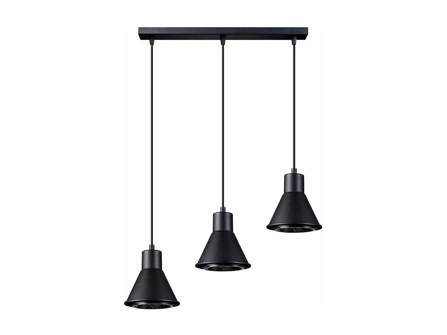 Lampe pendante TALEJA 3 noir [ES111]