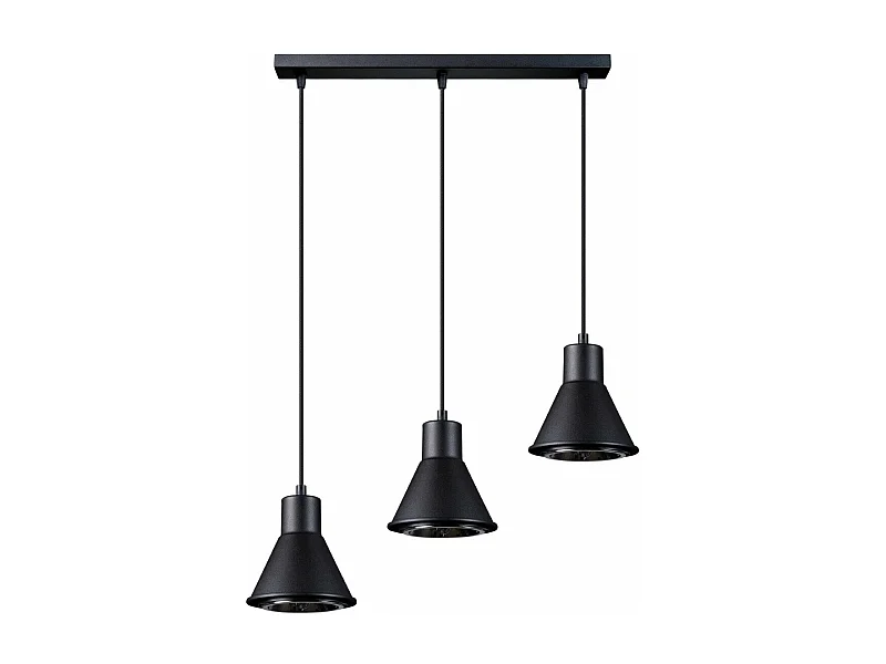 Lampe pendante TALEJA 3 noir [ES111]
