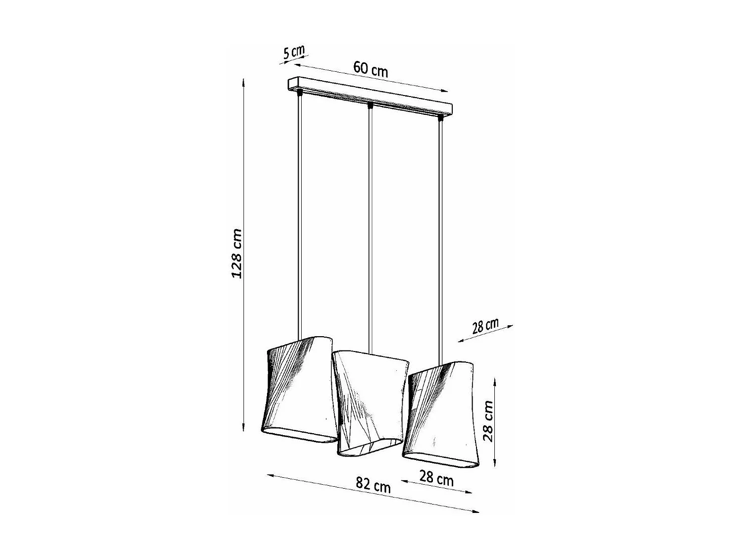 Lustre BlueMoon 3 blanc