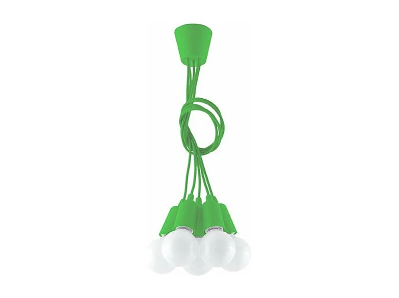 Lampe pendante Dione 5 verte