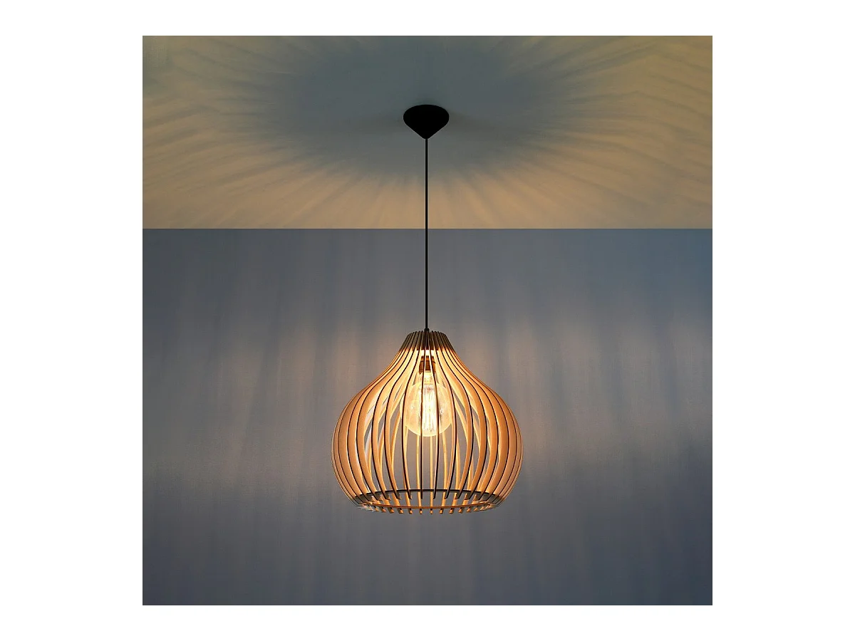 Lampe suspendue Aphelion bois