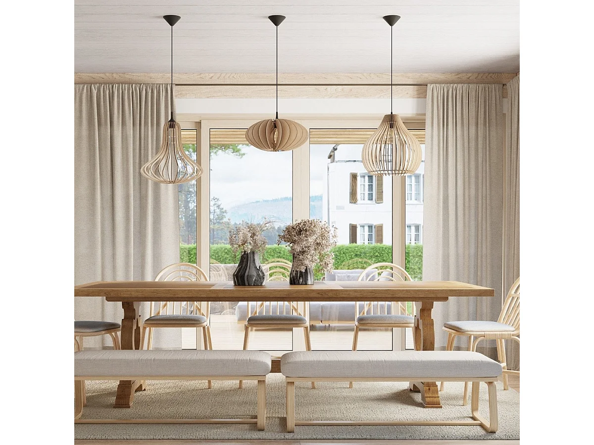 Lampe suspendue Aphelion bois