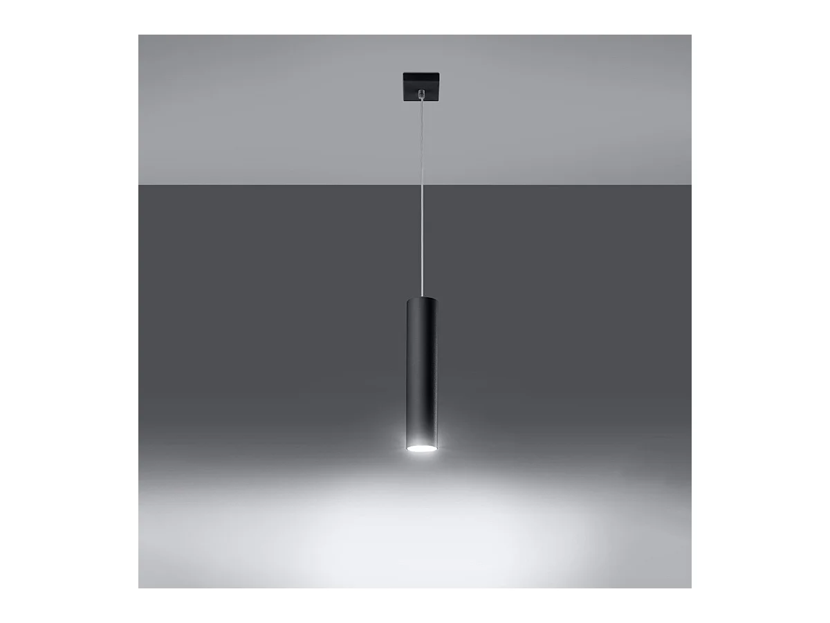 Lampe pendante Luminis 1 noir
