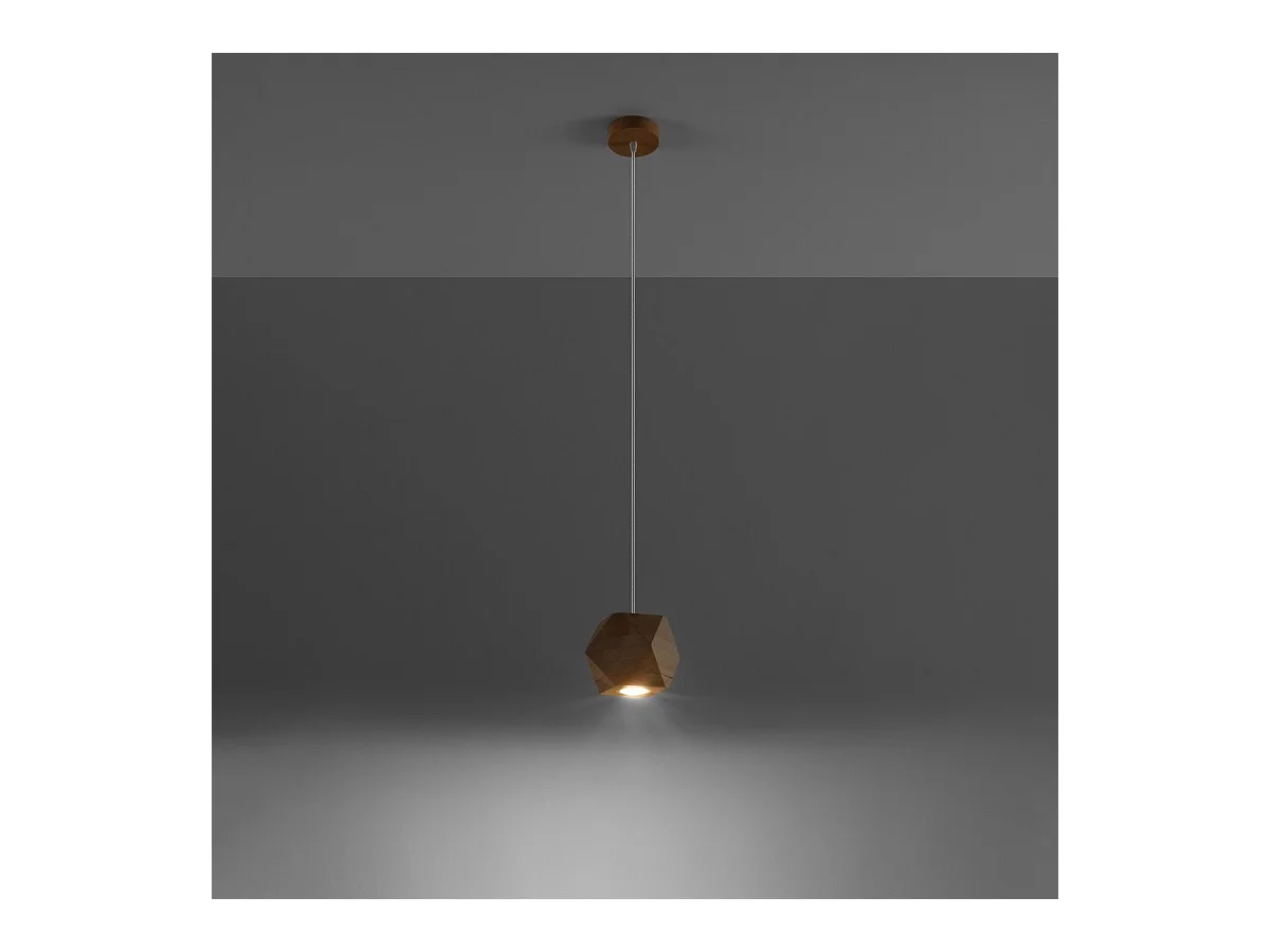 Lampe pendante Taina bois naturel