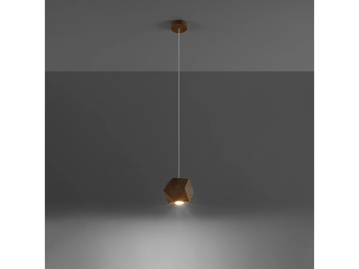 Lampe pendante Taina bois naturel