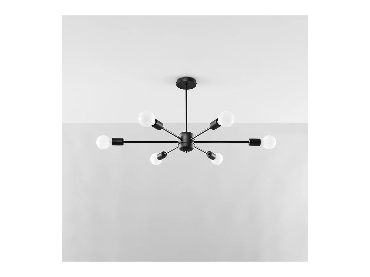 Lustre Lunaris 6 noir