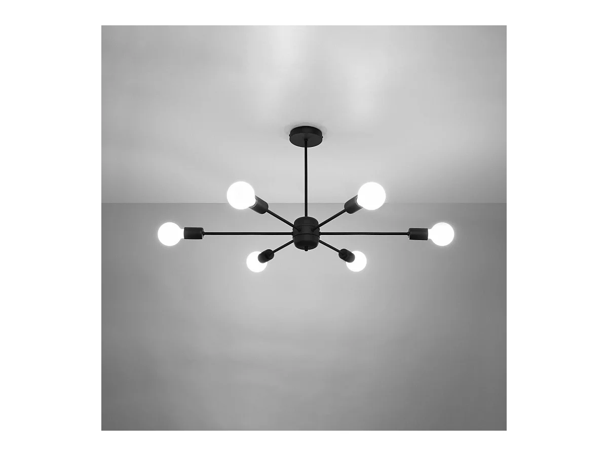 Lustre Lunaris 6 noir